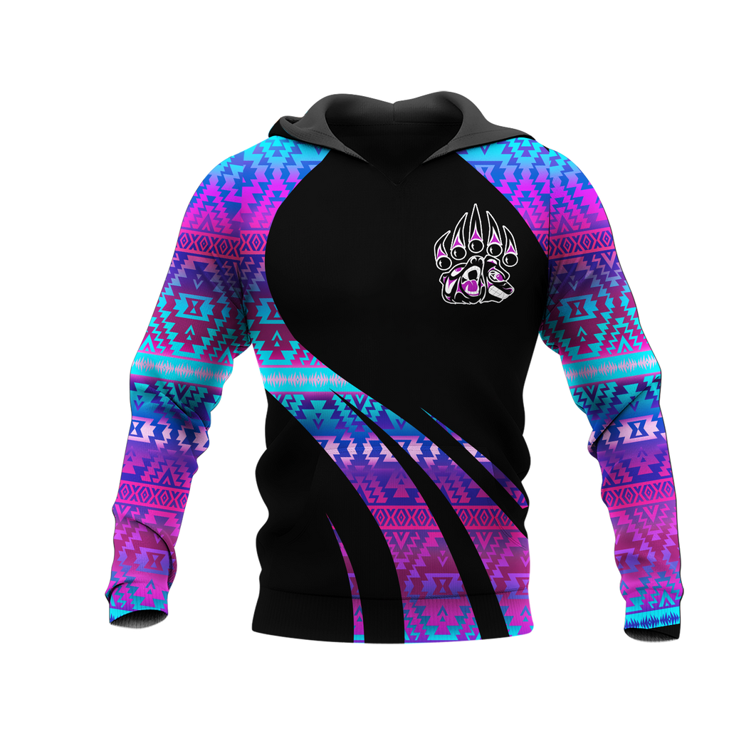 Powwow StoreHD0011693 Pattern Native Pride 3D Hoodie