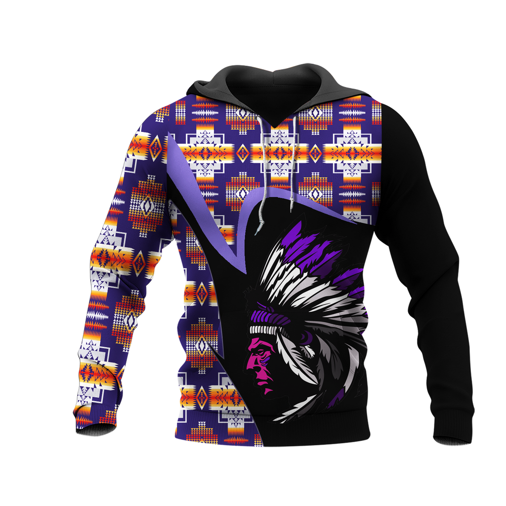 Powwow StoreHD0011522 Pattern Native Pride 3D Hoodie