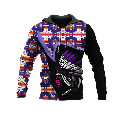 Powwow StoreHD0011522 Pattern Native Pride 3D Hoodie