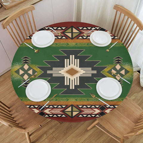 GB-NAT0001  Pattern Native American Round Table Set