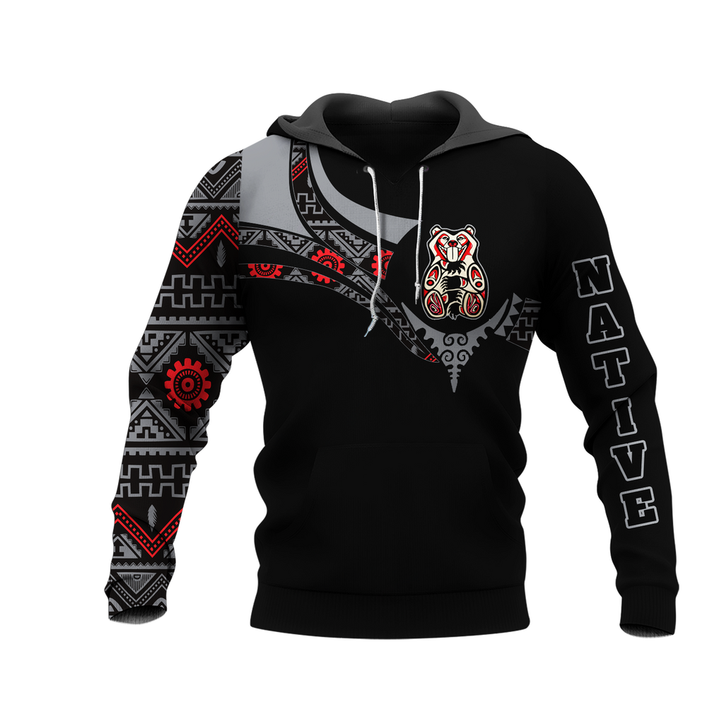 Powwow StoreHD0012494 Pattern Native Pride 3D Hoodie