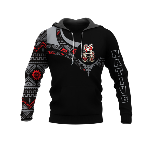 Powwow StoreHD0012494 Pattern Native Pride 3D Hoodie