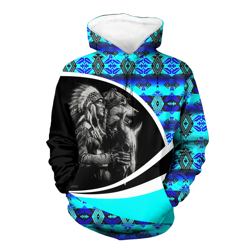 Powwow StoreHD0011343  Pattern Native Pride 3D Hoodie