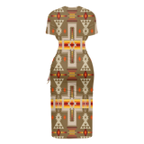 Powwow Storegb nat00062 10 pattern native womens slit sheath dress