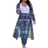 Powwow StoreGBNAT00407 Tribe Design Native American Cardigan Coat Long Pant Set