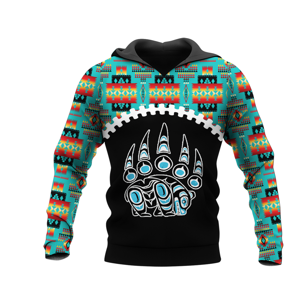 Powwow StoreHD0012279 Pattern Native Pride 3D Hoodie