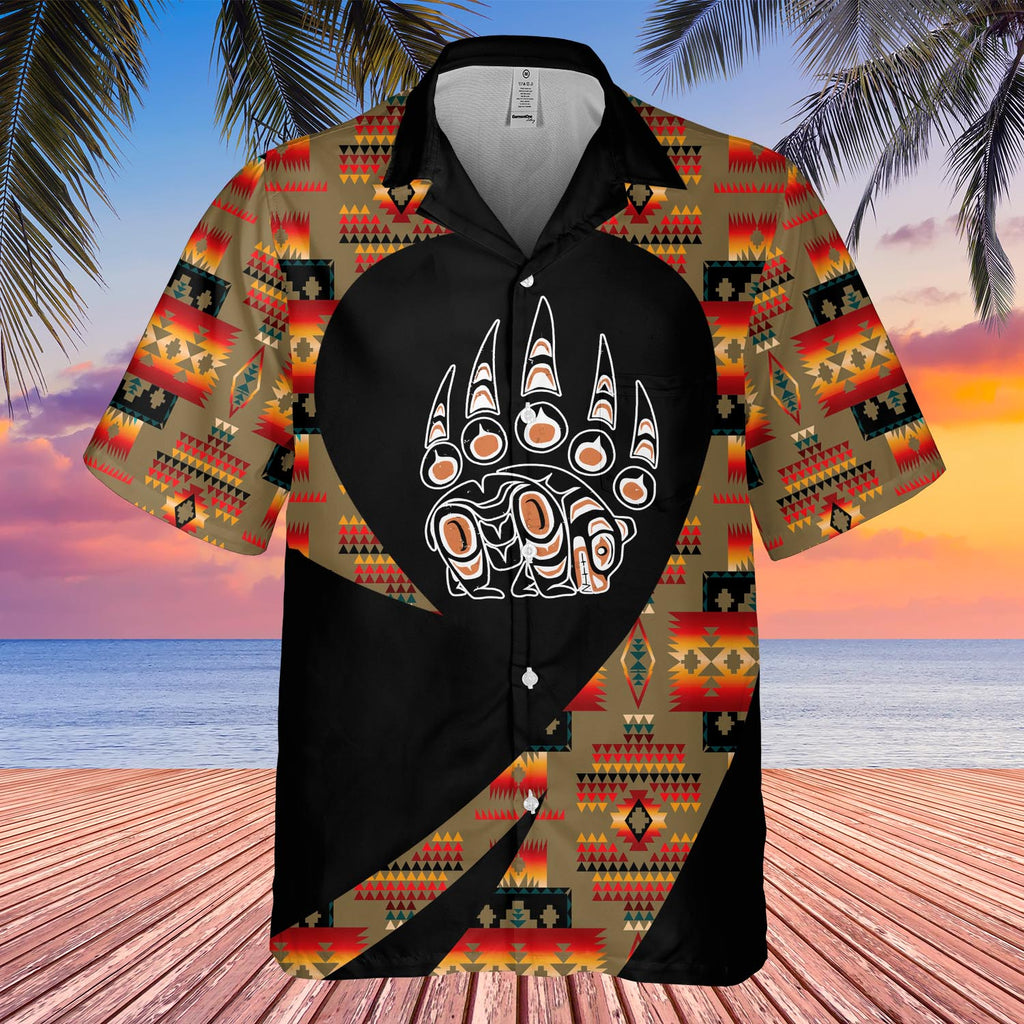 GB-HW000837 Tribe Design Native American Hawaiian Shirt 3D