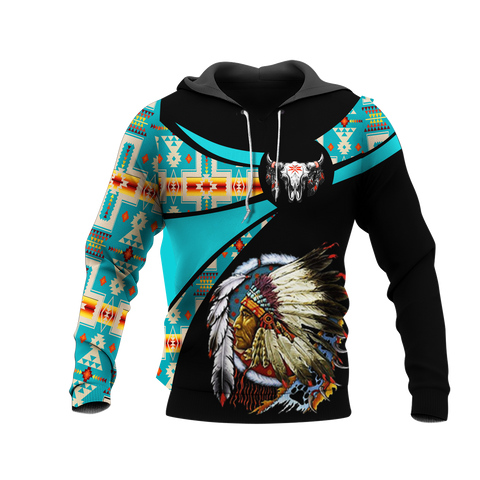 Powwow StoreHD000807 Pattern Native Pride 3D Hoodie