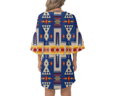 Powwow Storegb nat00062 04 native design print womens v neck dresss