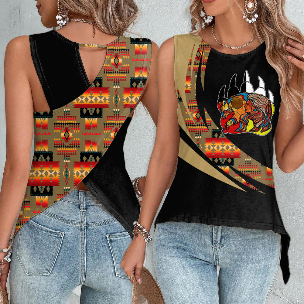 Powwow StoreCBT0017 Pattern Native Cross Back Top