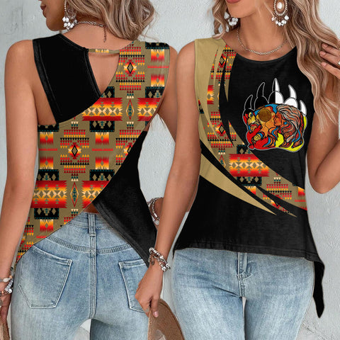 Powwow StoreCBT0017 Pattern Native Cross Back Top