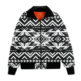 Powwow StoreGBNAT00441 Pattern Native American Unisex Knitted Fleece Lapel Outwear