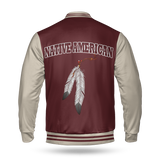 Powwow Storebbj0006 pattern native baseball jacket