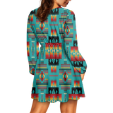 Powwow Storegb nat00046 01 pattern native american womens v neck dress