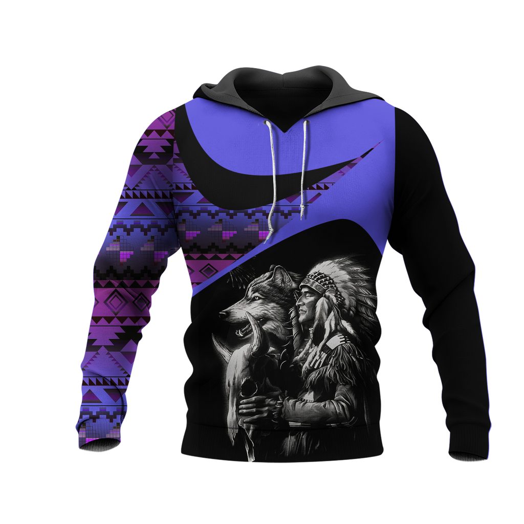 Powwow StoreHD0011735 Pattern Native Pride 3D Hoodie