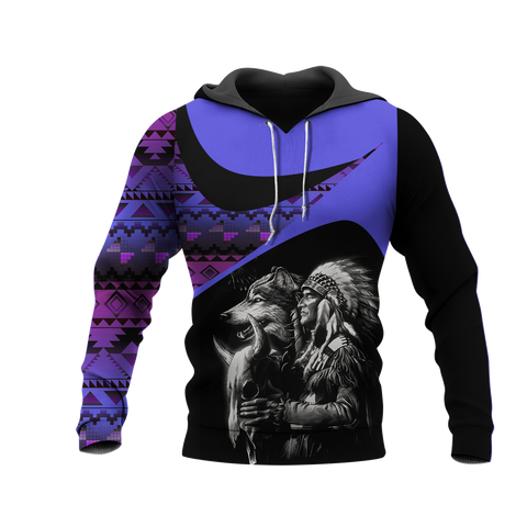 Powwow StoreHD0011735 Pattern Native Pride 3D Hoodie