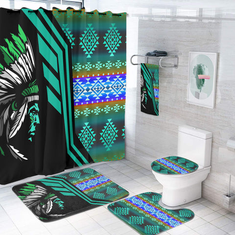 BS-000139 Pattern Native American Bathroom Set