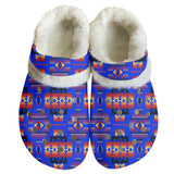 Powwow StoreGBNAT0004606 Pattern Native American Classic Clogs with Fleece Shoes