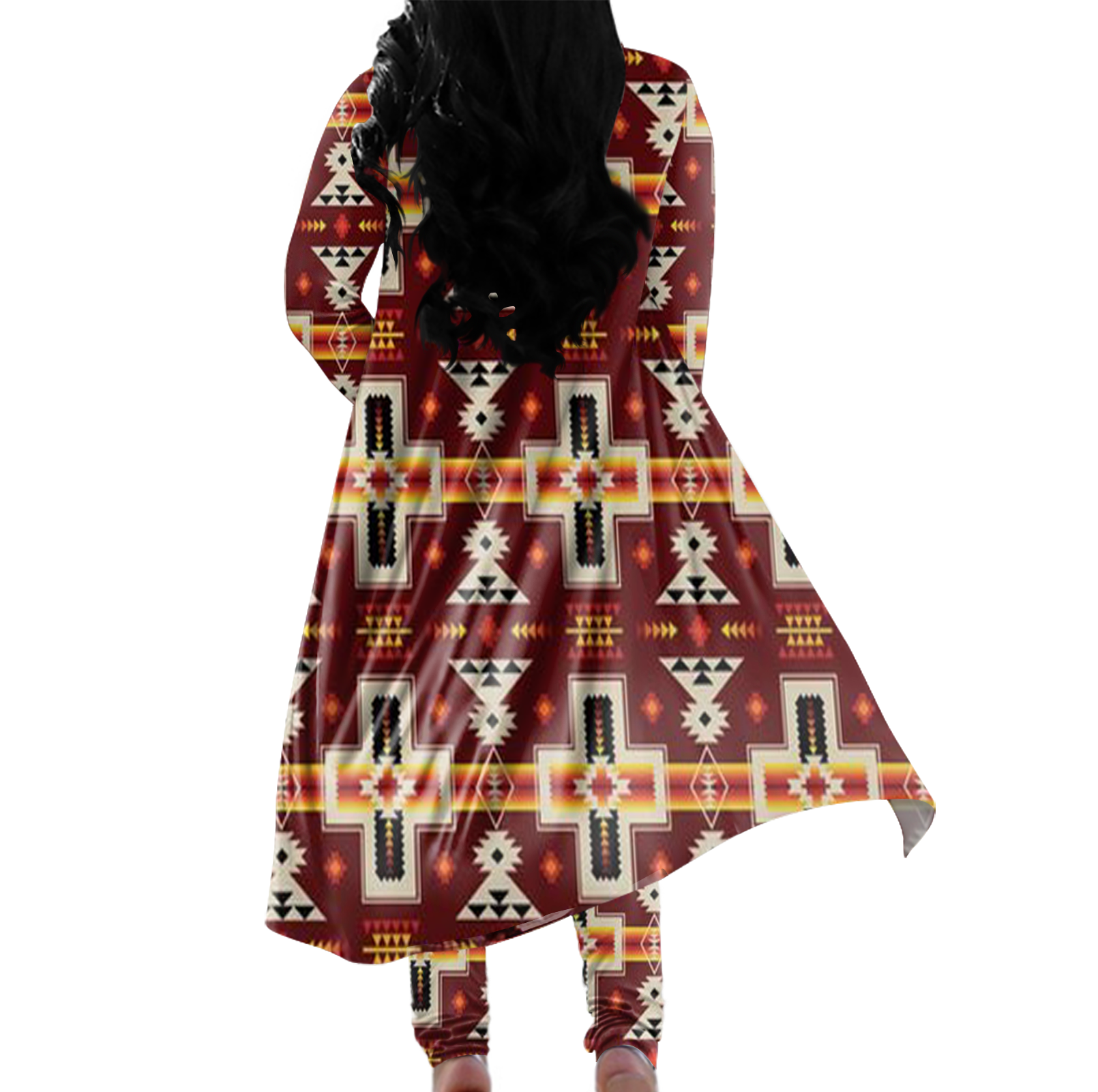 Powwow Storeclp0005 tribe design native american cardigan coat long pant set