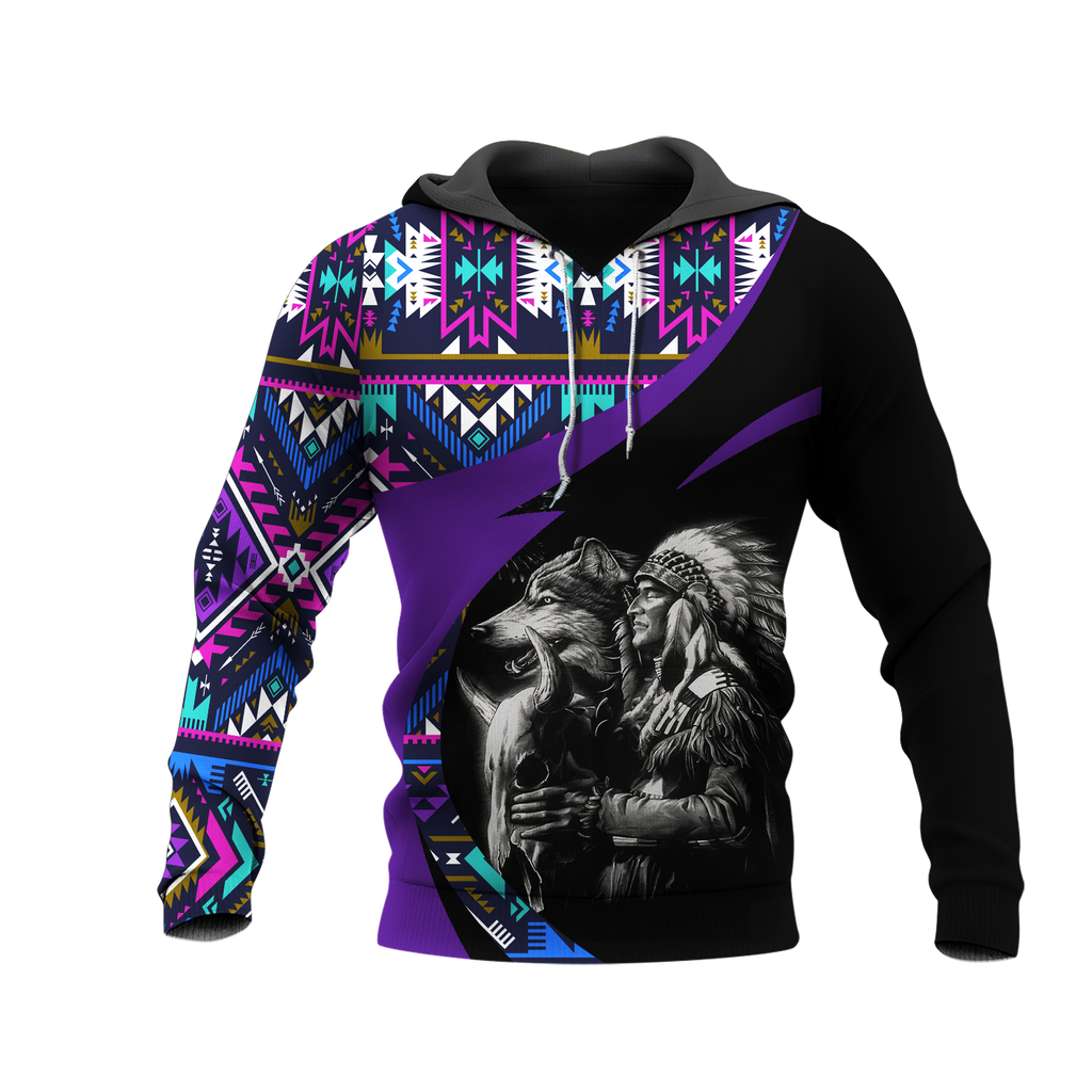 Powwow StoreHD0011384  Pattern Native Pride 3D Hoodie