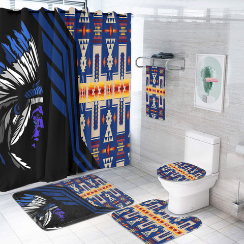BS-000135 Pattern Native American Bathroom Set