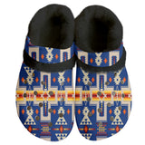 Powwow Storegb nat00062 04 pattern native american classic clogs with fleece shoes