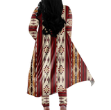 CLP0009 Tribe Design Native American Cardigan Coat Long Pant Set