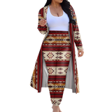 Powwow StoreCLP0009 Tribe Design Native American Cardigan Coat Long Pant Set