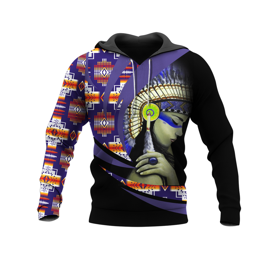 Powwow StoreHD0011934 Pattern Native Pride 3D Hoodie