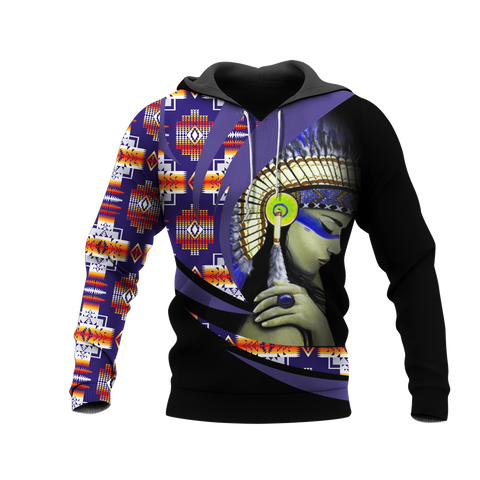 Powwow StoreHD0011934 Pattern Native Pride 3D Hoodie