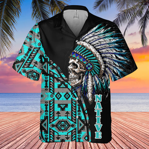 GB-HW000239 Tribe Design Native American Hawaiian Shirt 3D