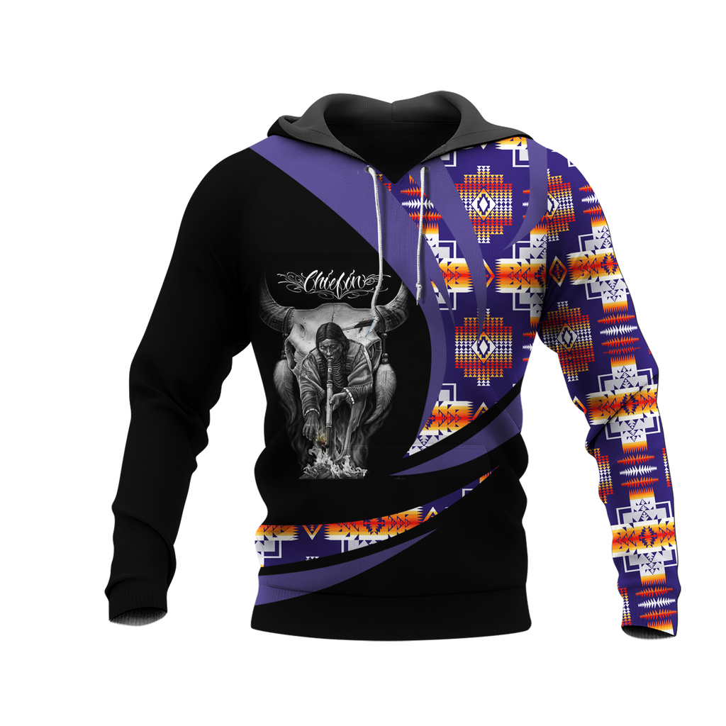 Powwow StoreHD0011932 Pattern Native Pride 3D Hoodie