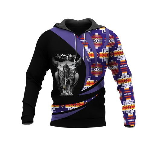 Powwow StoreHD0011932 Pattern Native Pride 3D Hoodie