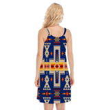 Powwow Storegb nat00062 04 native design womens o neck cami dress