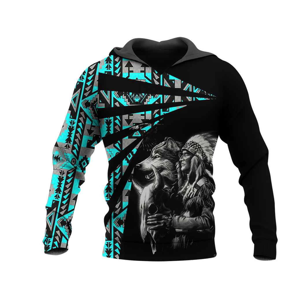 Powwow StoreHD0011890 Pattern Native Pride 3D Hoodie