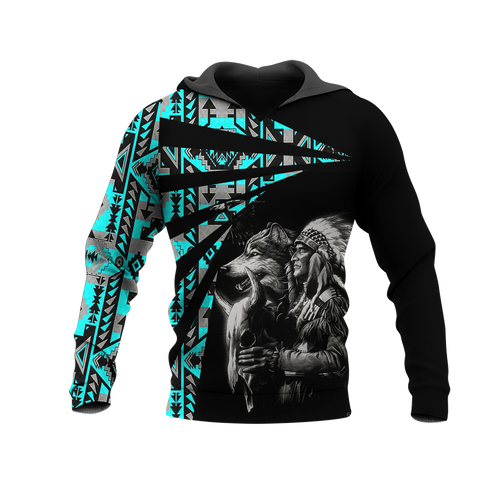 Powwow StoreHD0011890 Pattern Native Pride 3D Hoodie