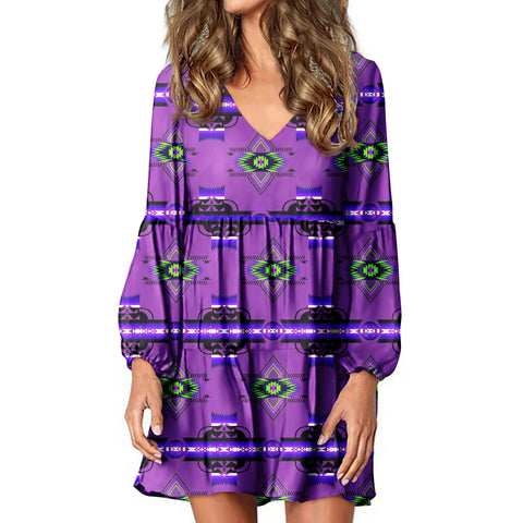 SWD0001 Native Tribes Pattern Native American Swing Dress