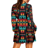 Powwow Storegb nat00046 02 pattern native american womens v neck dress