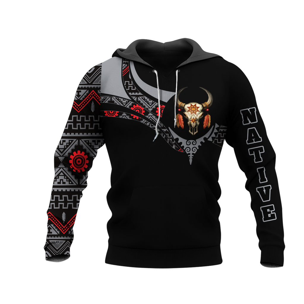 Powwow StoreHD0012495 Pattern Native Pride 3D Hoodie