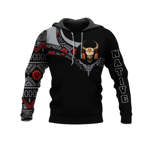 Powwow StoreHD0012495 Pattern Native Pride 3D Hoodie