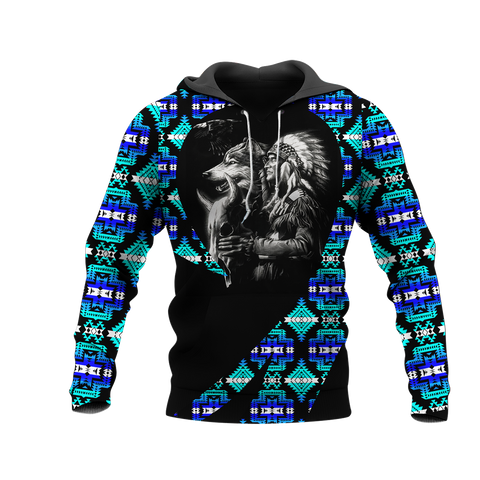 Powwow StoreHD0011617 Pattern Native Pride 3D Hoodie