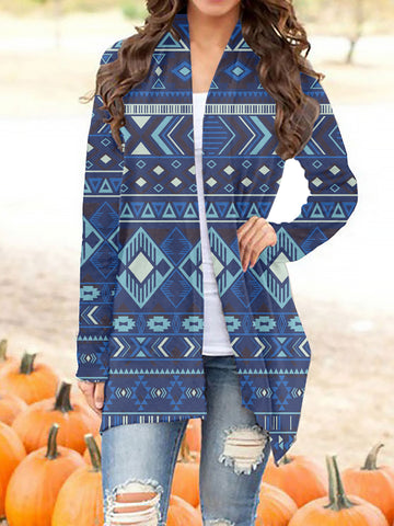 GB-NAT00407 Tribe Design Native Women's Cardigan With Long Sleeve