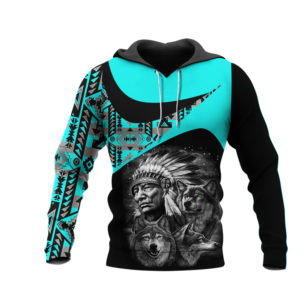 Powwow StoreHD0011411 Pattern Native Pride 3D Hoodie