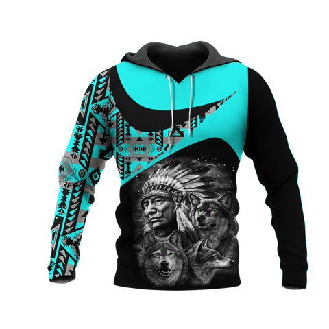 Powwow StoreHD0011411 Pattern Native Pride 3D Hoodie