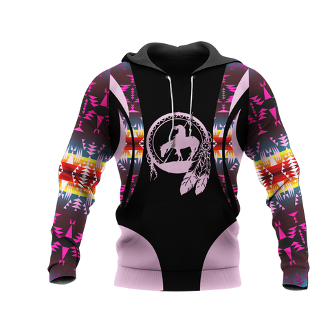 Powwow StoreHD001099 Pattern Native Pride 3D Hoodie