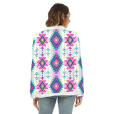 Powwow Storeblk0023 native american womens borg fleece sweatshirt