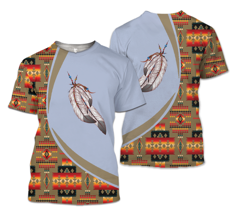 TS00131 Pattern Native American Unisex 3D T-Shirt