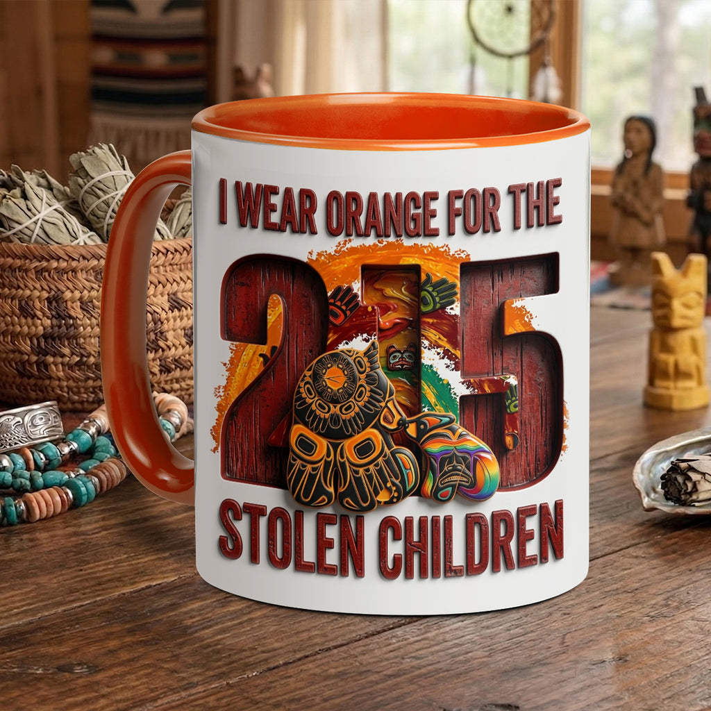 ACM01 I Wear Orange Native American Accent Mug