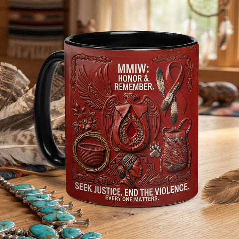 ACM04 Honor Remember Native American Accent Mug