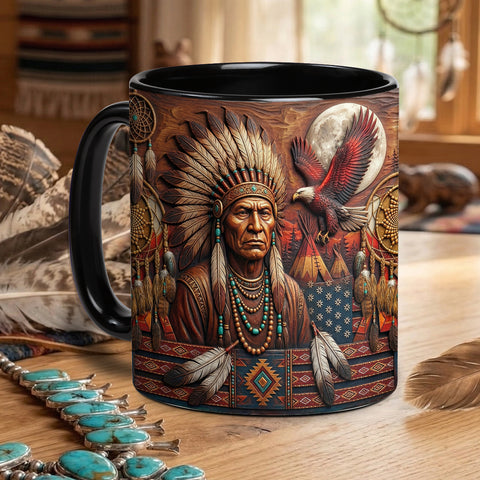ACM07 Chief Flag Native American Accent Mug